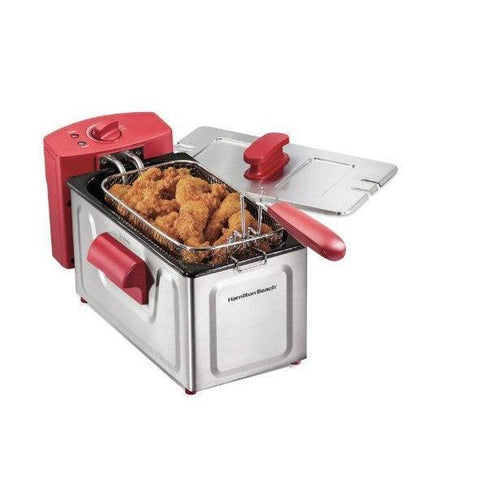 Wholesale-Hamilton Beach 35336G Electric Deep Fryer with Basket 8 Cup-Deep Fryer-Electro Vision Inc