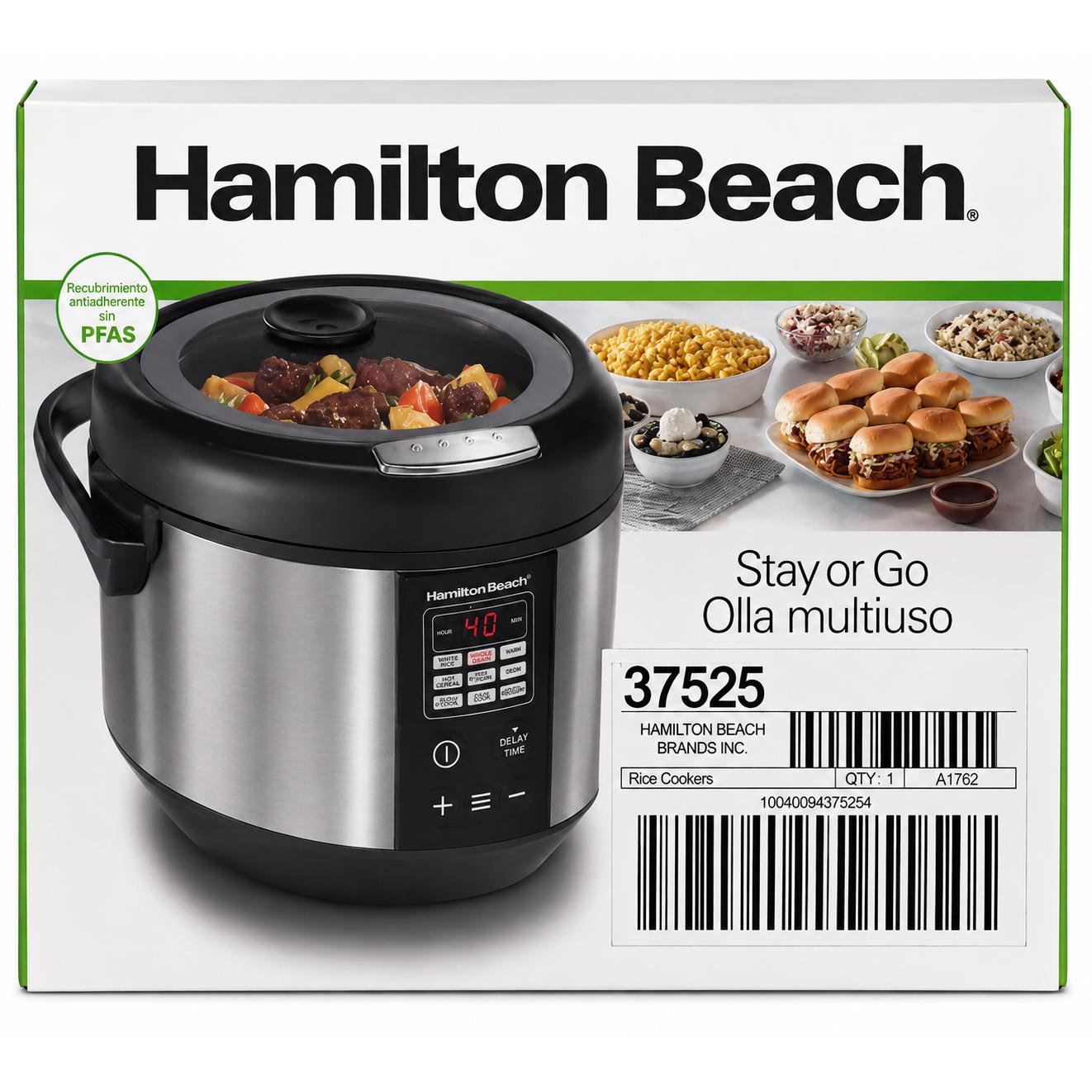 Wholesale-Hamilton Beach 37525 Multi Cooker 4.5 QT-Cooker-Electro Vision Inc