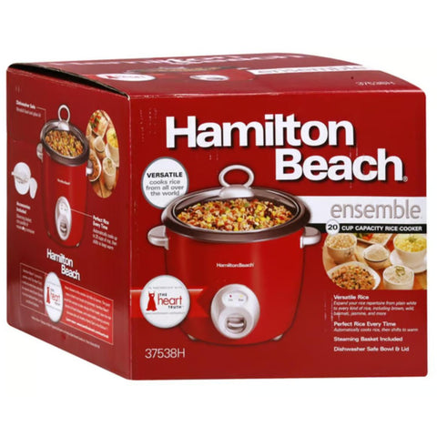 Wholesale-Hamilton Beach 37538 20 Cup Rice Cooker-Electro Vision Inc