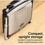 Wholesale-Hamilton Beach 38544-R/B Indoor Grill 3-in-1 - CERTIFIED REFURBISHED-Indoor Grill-Electro Vision Inc