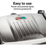 Wholesale-Hamilton Beach 38544-R/B Indoor Grill 3-in-1 - CERTIFIED REFURBISHED-Indoor Grill-Electro Vision Inc