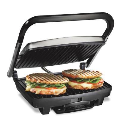 Wholesale-Hamilton Beach 38544-R/B Indoor Grill 3-in-1 - CERTIFIED REFURBISHED-Indoor Grill-Electro Vision Inc