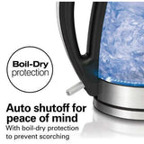 Wholesale-Hamilton Beach 40869-RB Glass Kettle 1.7L-Kettle-Electro Vision Inc