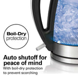 Wholesale-Hamilton Beach 40869-RB Glass Kettle 1.7L-Kettle-Electro Vision Inc
