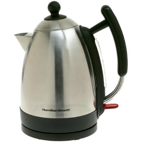 Wholesale-Hamilton Beach 40886 Cordless Electric Stainless Steel Kettle-Electro Vision Inc