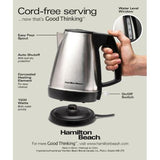 Wholesale-Hamilton Beach 40901 Cordless 1L Kettle - Stainless Steel-Kettle-Electro Vision Inc