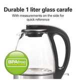 Wholesale-Hamilton Beach 40930 Glass Kettle 1L-Kettle-Electro Vision Inc