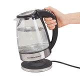 Wholesale-Hamilton Beach 40941 Glass Electric Tea Kettle - 1.7 qt-Electric Kettles-Electro Vision Inc