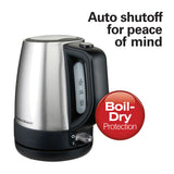 Wholesale-Hamilton Beach 40978G 1 Liter Stainless Steel Electric Kettle-Electro Vision Inc