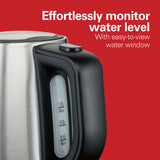 Wholesale-Hamilton Beach 40978G 1 Liter Stainless Steel Electric Kettle-Electro Vision Inc