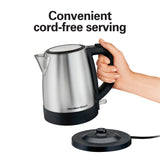 Wholesale-Hamilton Beach 40978G 1 Liter Stainless Steel Electric Kettle-Electro Vision Inc