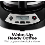 Wholesale-Hamilton Beach 46299 Automatic Drip Coffee Maker 12 Cups-Coffee Maker-Electro Vision Inc