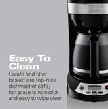 Wholesale-Hamilton Beach 46299 Automatic Drip Coffee Maker 12 Cups-Coffee Maker-Electro Vision Inc