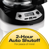 Wholesale-Hamilton Beach 46299 Automatic Drip Coffee Maker 12 Cups-Coffee Maker-Electro Vision Inc