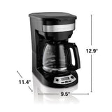 Wholesale-Hamilton Beach 46299 Automatic Drip Coffee Maker 12 Cups-Coffee Maker-Electro Vision Inc