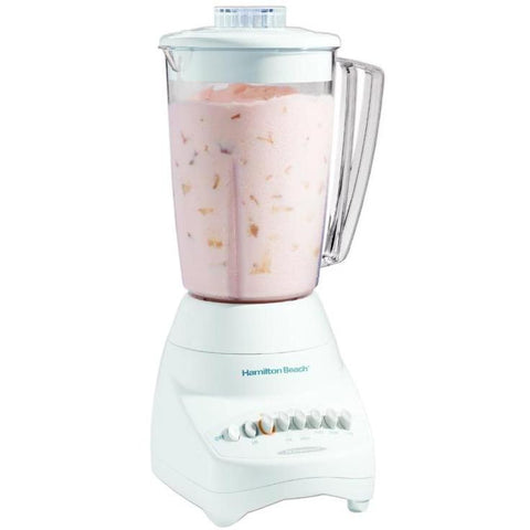Wholesale-Hamilton Beach 50161 Blender 10 Speed Plastic Jar - White-Blender-Electro Vision Inc