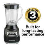 Wholesale-Hamilton Beach 50180-R/B Smoothie Blender 48 oz Plastic Jar (Black) - CERTIFIED REFURBISHED-Food Mixers & Blenders-Electro Vision Inc