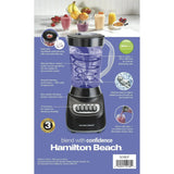 Wholesale-Hamilton Beach 50180-R/B Smoothie Blender 48 oz Plastic Jar (Black) - CERTIFIED REFURBISHED-Food Mixers & Blenders-Electro Vision Inc