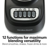 Wholesale-Hamilton Beach 50180-R/B Smoothie Blender 48 oz Plastic Jar (Black) - CERTIFIED REFURBISHED-Food Mixers & Blenders-Electro Vision Inc
