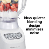 Wholesale-Hamilton Beach 50181 Smoothie Blender 48 oz. Plastic Jar White-Electro Vision Inc