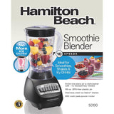 Wholesale-Hamilton Beach 50190-R/B Plastic Jar Blender 56 Oz - CERTIFIED REFURBISHED-Blender-Electro Vision Inc