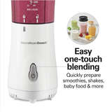 Wholesale-Hamilton Beach 51101 Personal Portable Blender with Travel Lid White-Blender-Electro Vision Inc