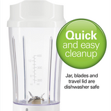 Wholesale-Hamilton Beach 51101 Personal Portable Blender with Travel Lid White-Blender-Electro Vision Inc