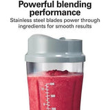 Wholesale-Hamilton Beach 51128 Single Serve Personal Smoothie Blender with 14 oz Travel Cup & Lid-Food Mixers & Blenders-Electro Vision Inc