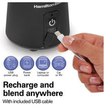 Wholesale-Hamilton Beach 51180 Portable Cordless Blender (Black)-Blender-Electro Vision Inc