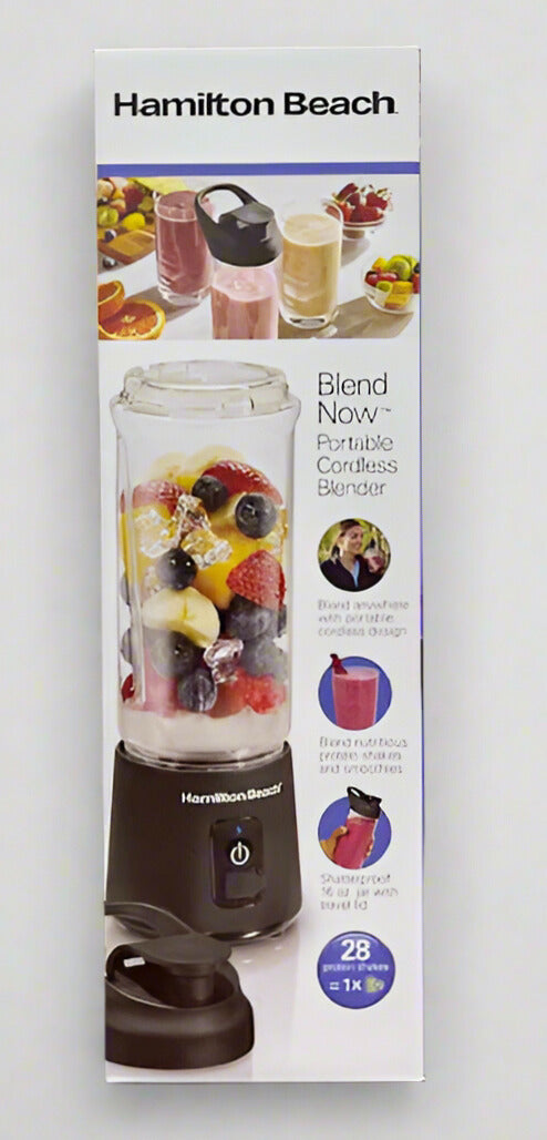 Wholesale-Hamilton Beach 51180 Portable Cordless Blender (Black)-Blender-Electro Vision Inc