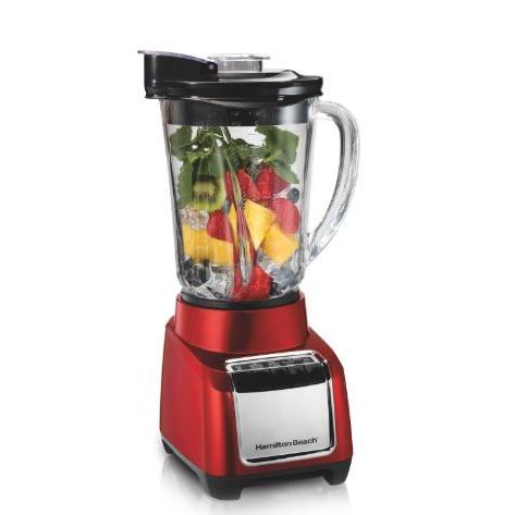 Wholesale-Hamilton Beach 53519-R/B Glass Jar Blender, Red, 48 oz - CERTIFIED REFURBISHED-Blender-Electro Vision Inc