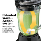 Wholesale-Hamilton Beach 53531-R/B Blender 48 oz. Glass Jar Certified Refurbished-Electro Vision Inc
