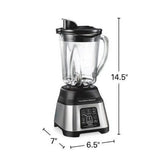 Wholesale-Hamilton Beach 56202-R/B Glass Jar Blender 48 oz - CERTIFIED REFURBISHED-Blender-Electro Vision Inc
