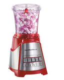 Wholesale-Hamilton Beach 58144 Blender & Chopper with 12 Functions - 40oz Glass Jar, 700W (Red)-Blender-Electro Vision Inc