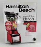 Wholesale-Hamilton Beach 58144 Blender & Chopper with 12 Functions - 40oz Glass Jar, 700W (Red)-Blender-Electro Vision Inc