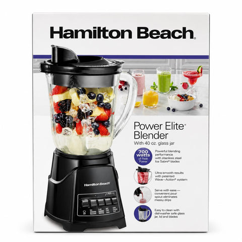 Wholesale-Hamilton Beach 58146 Power Elite Multi-Function Blender-Blender-Electro Vision Inc