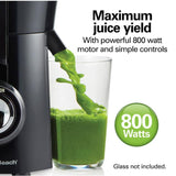 Wholesale-Hamilton Beach 67601 Big Mouth Juice Extractor 800 Watts, Wide Feed Chute-Juicer-Electro Vision Inc