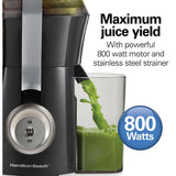 Wholesale-Hamilton Beach 67650 Big Mouth Pro Juice Extractor-Juice Extractor-Electro Vision Inc