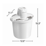 Wholesale-Hamilton Beach 68330 Ice Cream Maker 4qt Stainless Steel-Kitchen Appliance-Electro Vision Inc