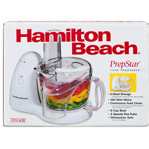 Wholesale-Hamilton Beach 70550 Food Processor 8 Cup-Food Chopper & Processor-Electro Vision Inc