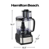 Wholesale-Hamilton Beach 70727-R/B Stack and Snap Food Processor 12 Cup - CERTIFIED REFURBISHED-Food Processor-Electro Vision Inc