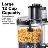 Wholesale-Hamilton Beach 70727G - 12 Cup Stack And Snap Food Processor-Electro Vision Inc