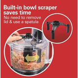 Wholesale-Hamilton Beach 70743-R/B Food Processor 8 Cup - CERTIFIED REFURBISHED-Food Processor-Electro Vision Inc