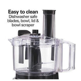 Wholesale-Hamilton Beach 70743-R/B Food Processor 8 Cup - CERTIFIED REFURBISHED-Food Processor-Electro Vision Inc