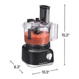 Wholesale-Hamilton Beach 70743-R/B Food Processor 8 Cup - CERTIFIED REFURBISHED-Food Processor-Electro Vision Inc