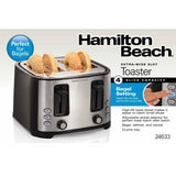 Wholesale-Hamilton Beach H24633 Extra-Wide Slot Toaster - 4 Slice-Toaster-Electro Vision Inc