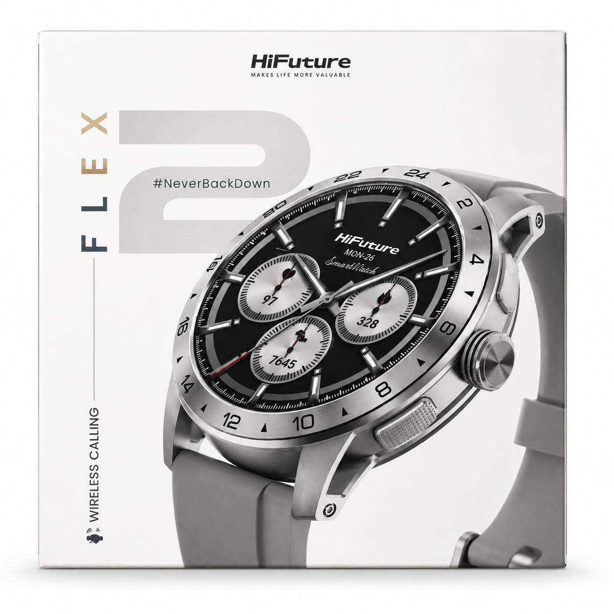 Wholesale-HiFuture Flex2 Smart Watch - Silver-Smart watch-Electro Vision Inc