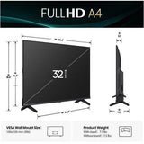 Wholesale-Hisense 32A4NF Class A4 Series Full HD 1080P Smart Fire TV 32"-Smart TV-Electro Vision Inc