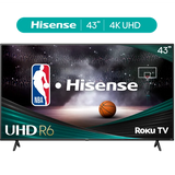 Wholesale-Hisense 43R6E3 Class 4K UHD LED LCD Smart Roku TV HDR R6 Series 43R 43"-Smart TV-Electro Vision Inc