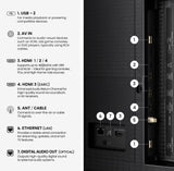 Wholesale-Hisense 50M7QG Google TV M7 Series Mini-LED 4K 50"-Google TV-Electro Vision Inc